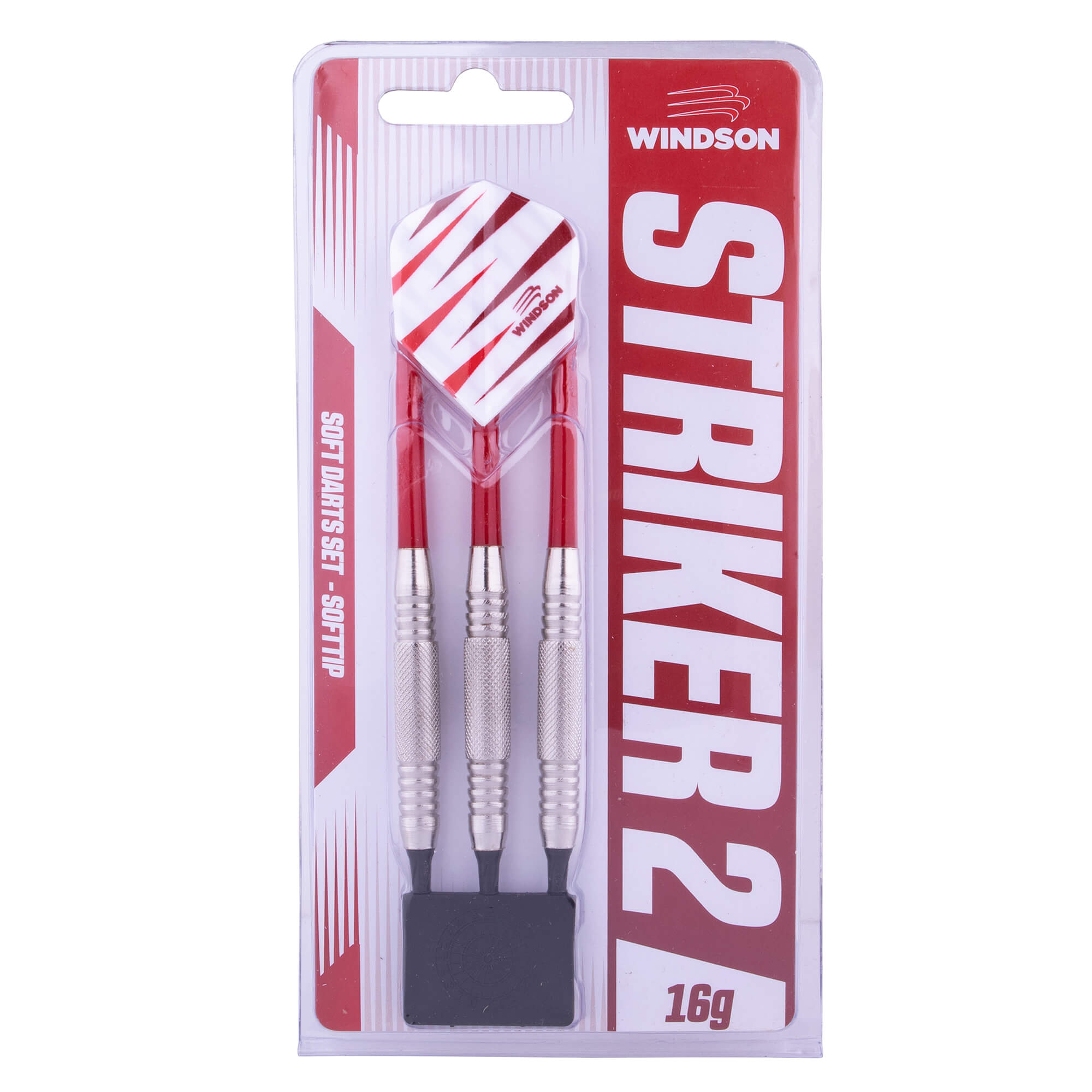 Soft set šipek STRIKER 2 ,16g železo, shaft nylon, letka PVC, hrot plast- 25mm