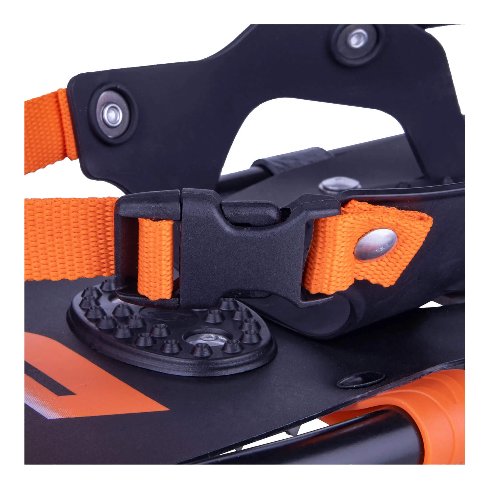 Sněžnice RAPTOR černo-oranžové, nosnost 41 kg, 6+6 hrotů, quick-click zapínání