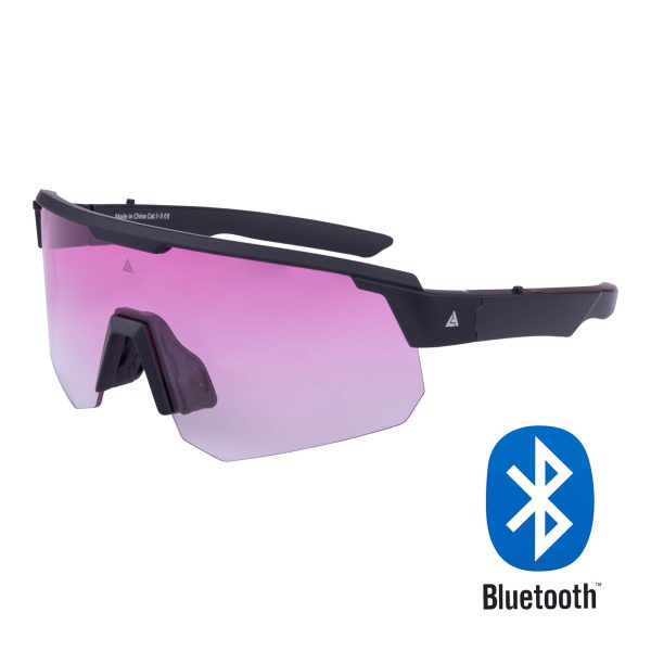 Bluetooth Sluneční brýle HYBRID BT PINK, fotochromatické