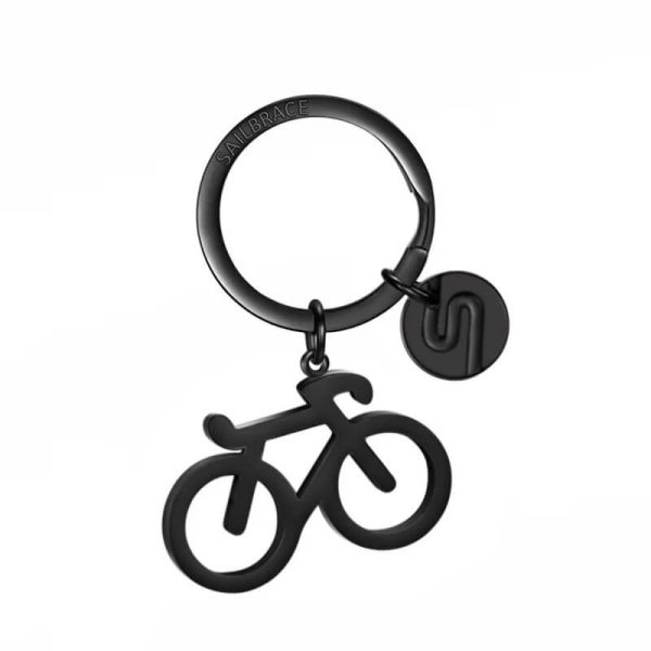 BLACK BIKE KEYCHAIN
