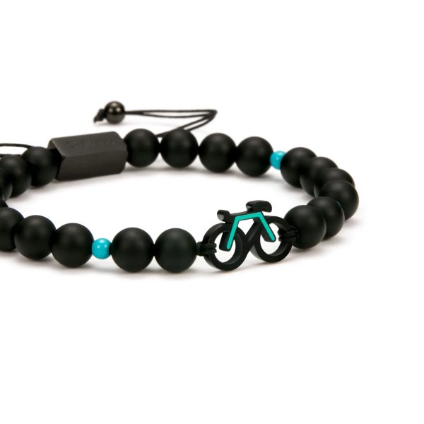 MINT BIKE BEADED BRACELET