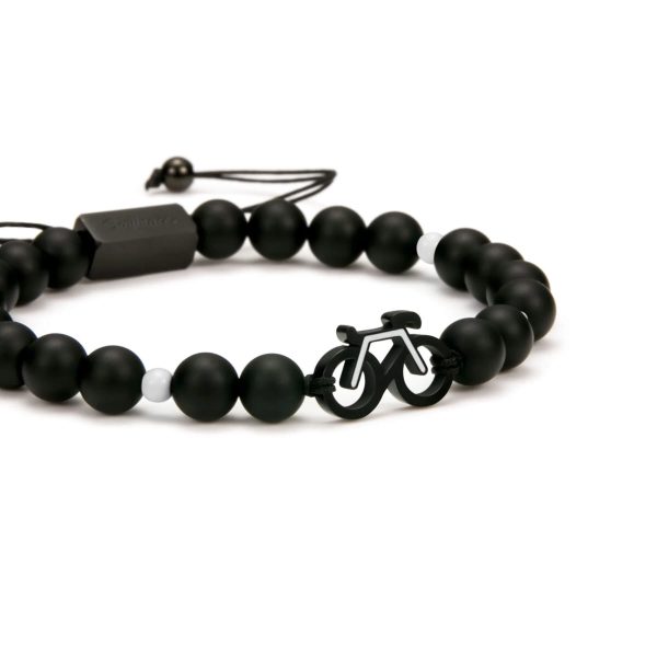 MONOCHROME BIKE BEADED BRACELET