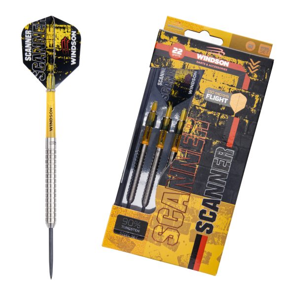 SCANNER YELLOW STEEL 22g Tungsten set