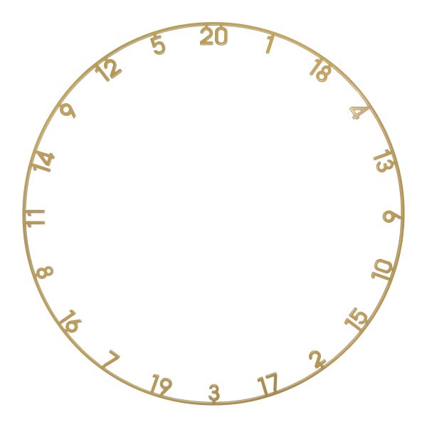 Number Ring for sisal dartboard