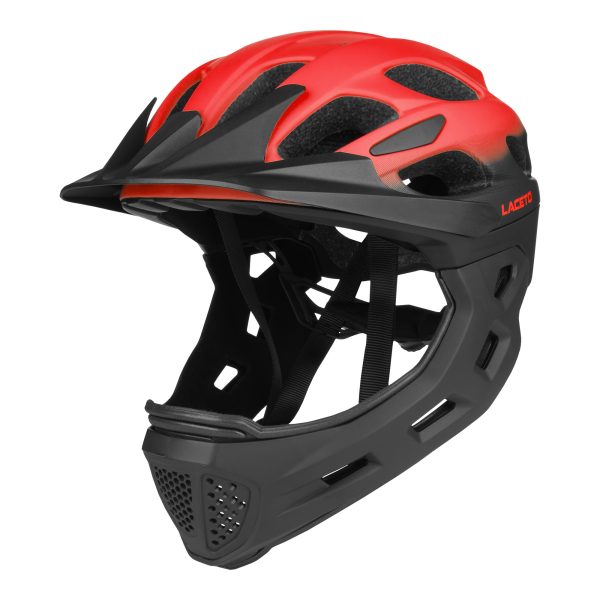 Dětská integrální helma APEX BLACK-RED
