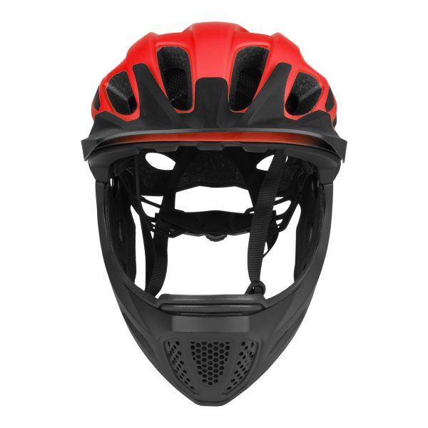 Dětská integrální helma APEX BLACK-RED