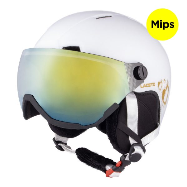 TEMPESTA Mips White-Gold S ski helmet