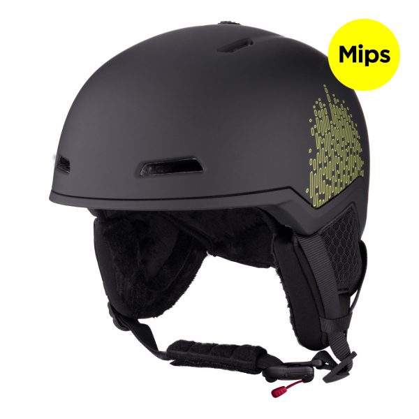 Lyžařská helma FIOCCO Mips BLACK-GREEN - Junior S